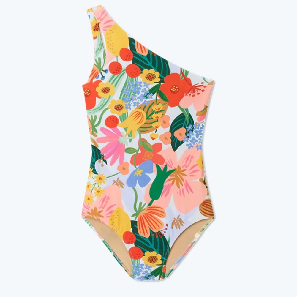 Summersalt One-Shoulder Floral One-Piece